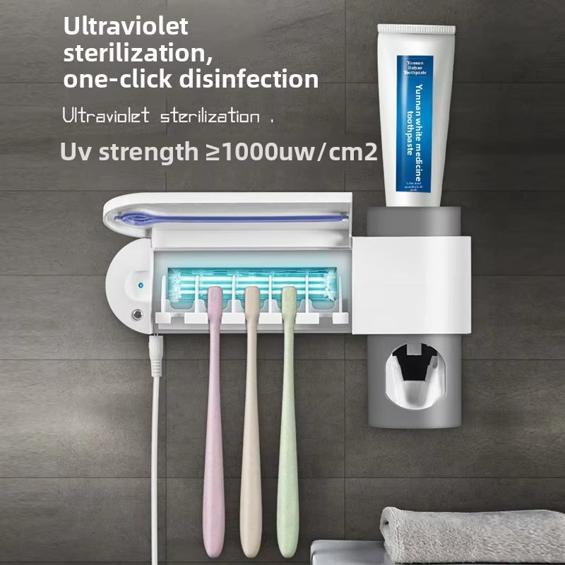 UV Toothbrush Sterilizer & Wall Mounted Toothbrush Holder